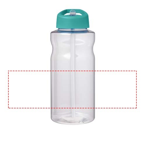 Bouteille de sport H2O Active® Big Base de 1 litre avec couvercle à bec verseur Vert eau