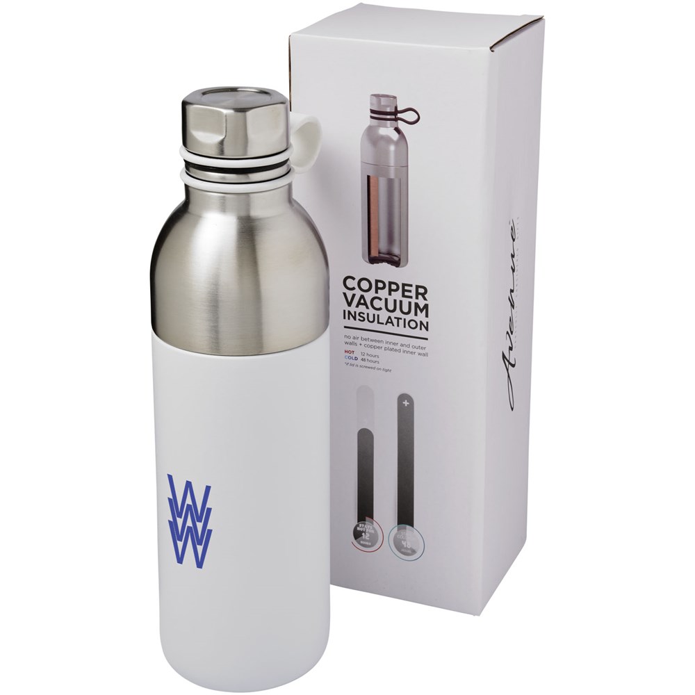 Koln 590 ml Kupfer-Vakuum Isolierflasche weiss