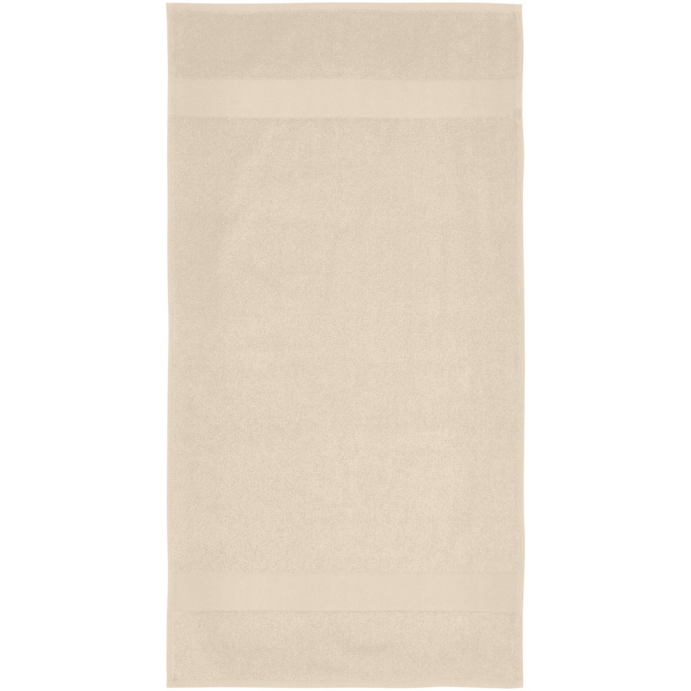 Serviette Charlotte de 50 x 100 cm en coton de 450 g/m² Beige