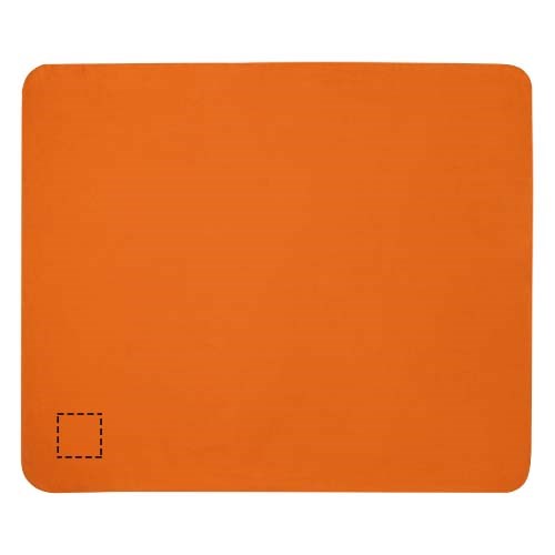 Couverture Willow en polaire RPET certifiée GRS Orange