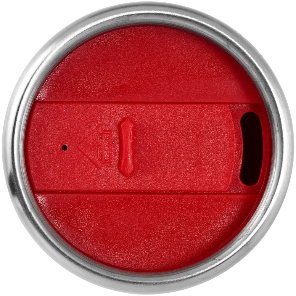 Elwood 410 ml Isolierbecher silber, rot