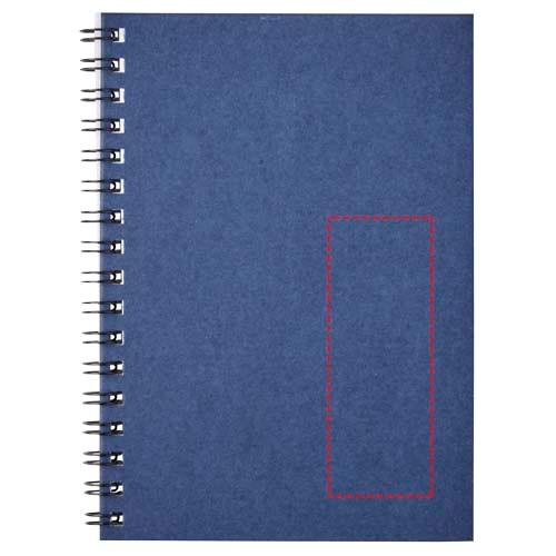 Carnet de notes à spirales Desk-Mate ® A6 coloré bleu foncé