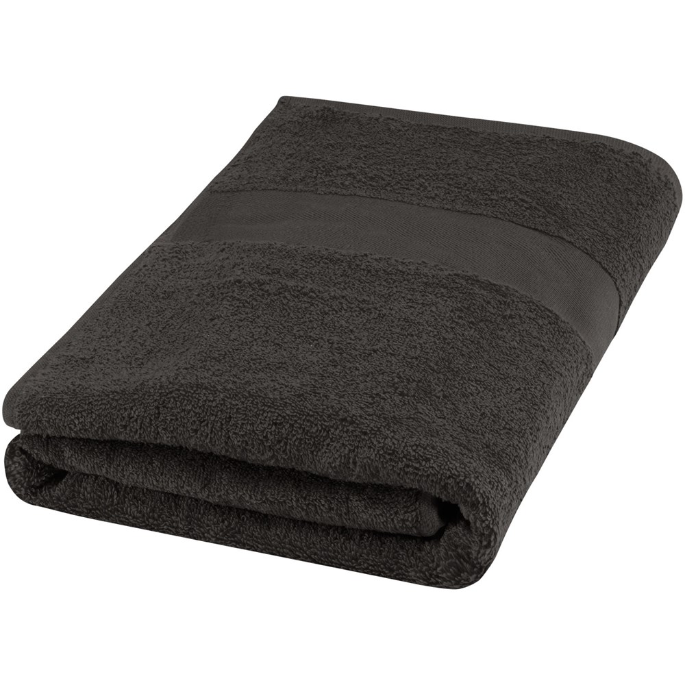 Serviette Amelia de 70 x 140 cm en coton de 450 g/m² anthracite