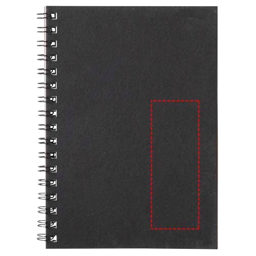 Carnet de notes à spirales Desk-Mate ® A6 coloré noir