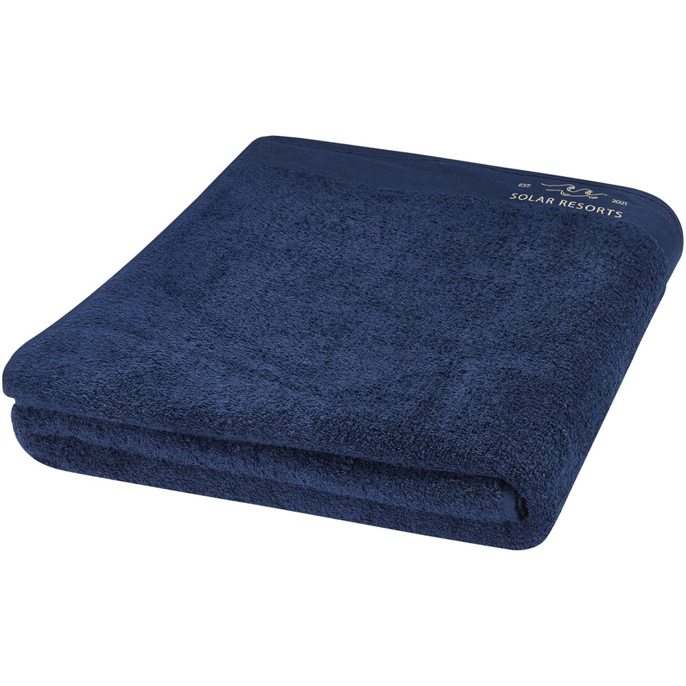 Serviette en coton 550 g/m² 100x180 cm Riley Marine