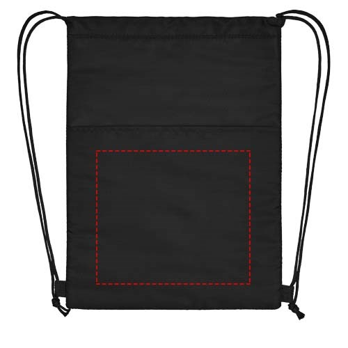 Sac isotherme Oriole avec cordon et capacité de 12 canettes 5L noir