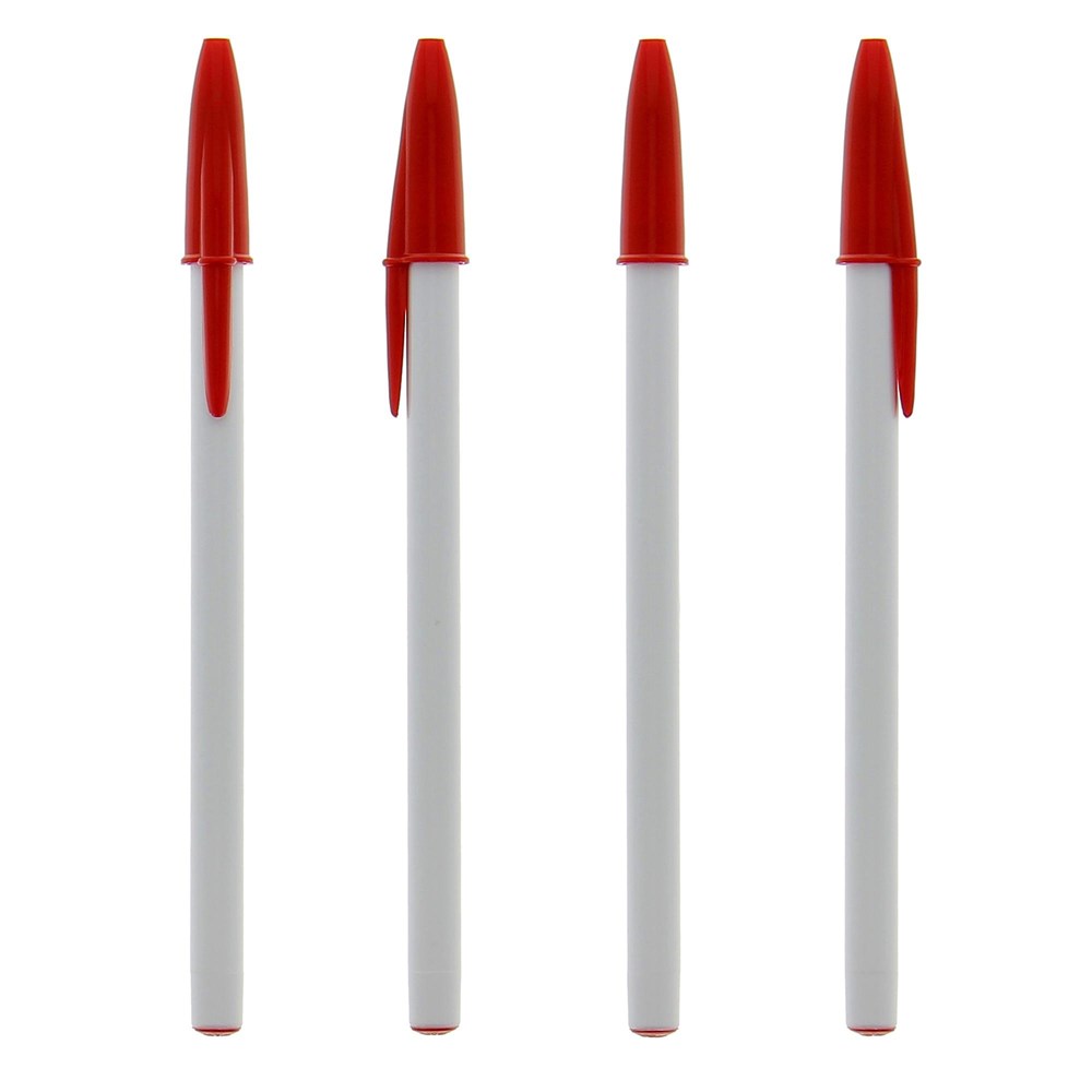 BIC® Style Kugelschreiber Weiss/ Rot/ Blaue Tinte