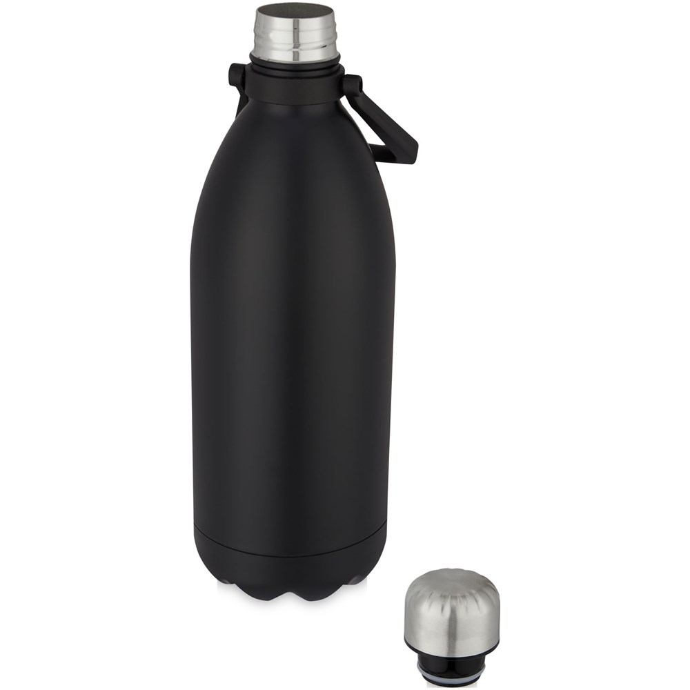 Bouteille isotherme Cove 1,6 l en acier inoxydable noir