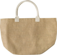 Sac shopping bag en toile de jute Zac