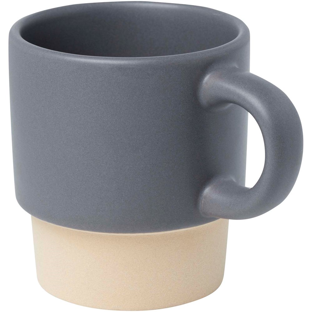 Tasse à espresso empilable Olympia de 130 ml avec fond en argile gris