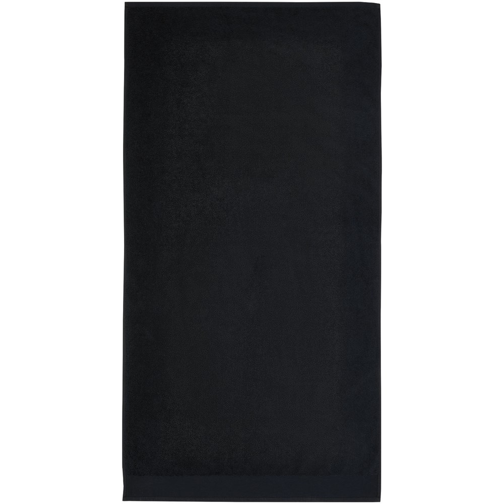 Serviette en coton 550 g/m² 70x140 cm Ellie Noir