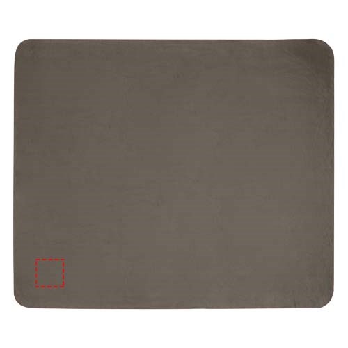 Couverture Willow en polaire RPET certifiée GRS anthracite