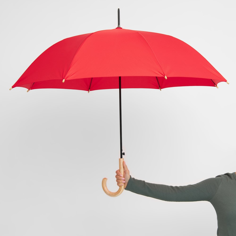 Parapluie à canne Automatic rouge