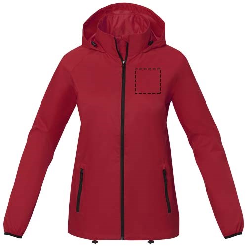 Dinlas leichte Jacke für Damen rot