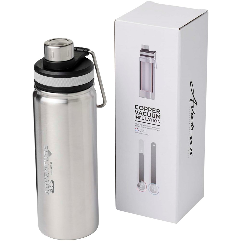 Gessi 590 ml Kupfer-Vakuum Isolierflasche silber