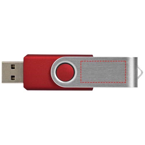 Rotate-Basic 2 GB USB-Stick rot, silber