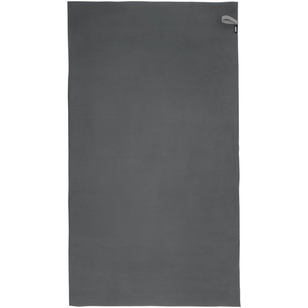 Serviette Pieter certifiée GRS ultra-légère et à séchage rapide 100 x 180 cm gris