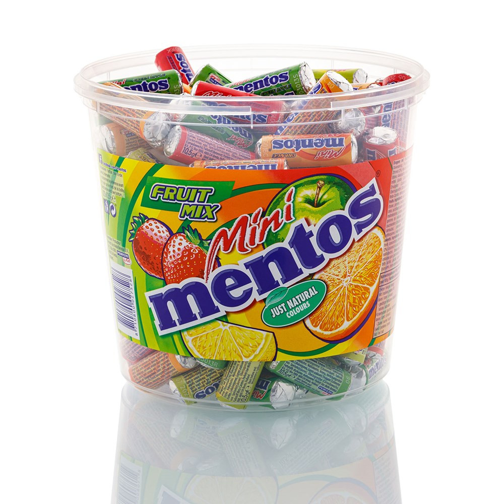 Set à 120 Stück mentos Mini Fruit Mix