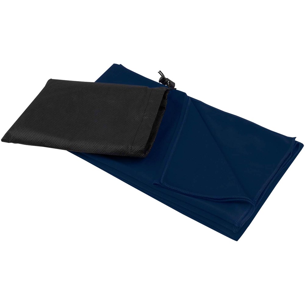 Lucas RPET Sporthandtuch 70 × 140 cm navy