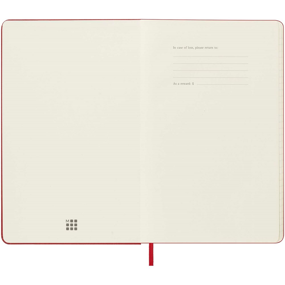 Moleskine Hardcover 12 Monate Tageskalender scharlachrot