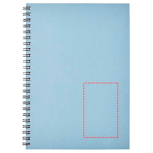 Carnet de notes spirales Desk-Mate® A5 coloré bleu clair