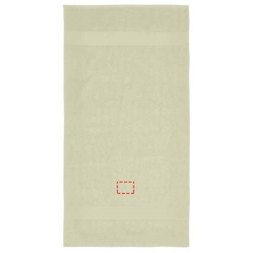 Serviette Charlotte de 50 x 100 cm en coton de 450 g/m² gris clair