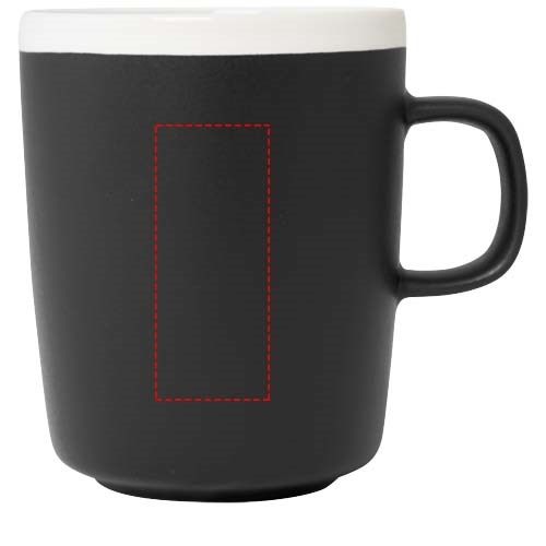 Tasse en céramique Lilio de 310 ml noir