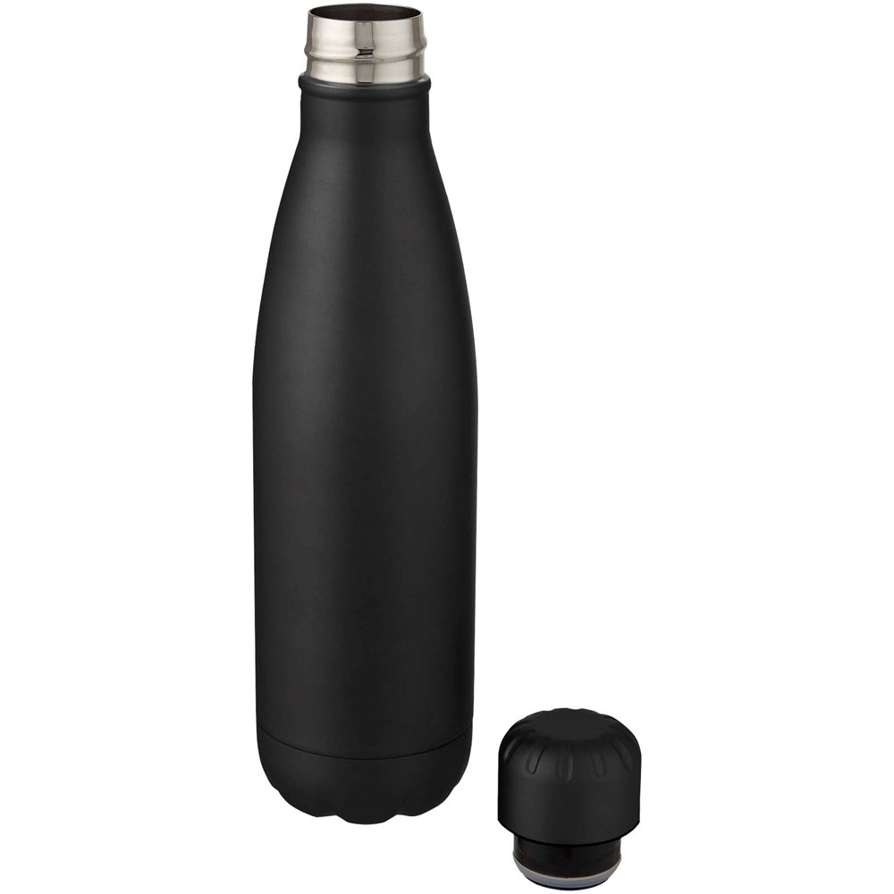 Bouteille Cove de 500 ml en acier inoxydable à isolation sous vide noir