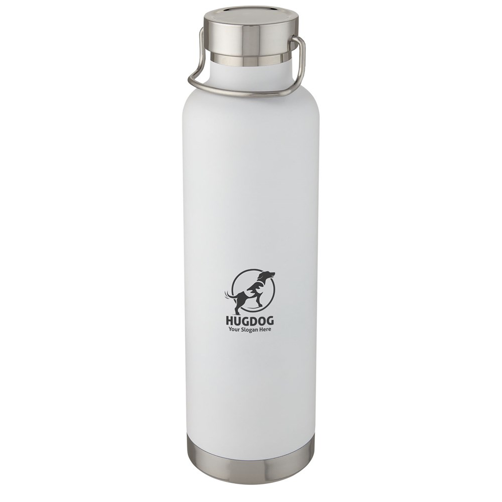 Thor 1 l Kupfer-Vakuum Isoliersportflasche weiss