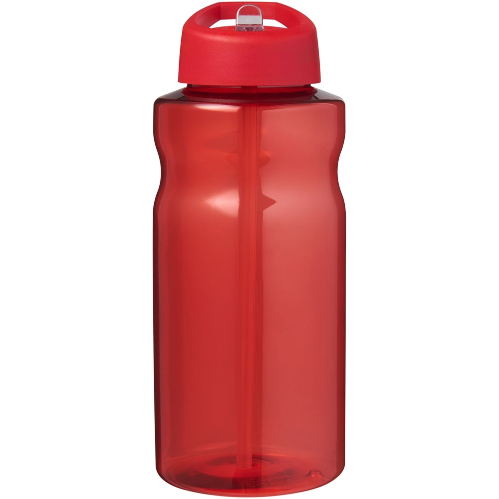 Bouteille de sport H2O Active® Eco Big Base de 1 litre avec couvercle à bec verseur Rouge, Rouge