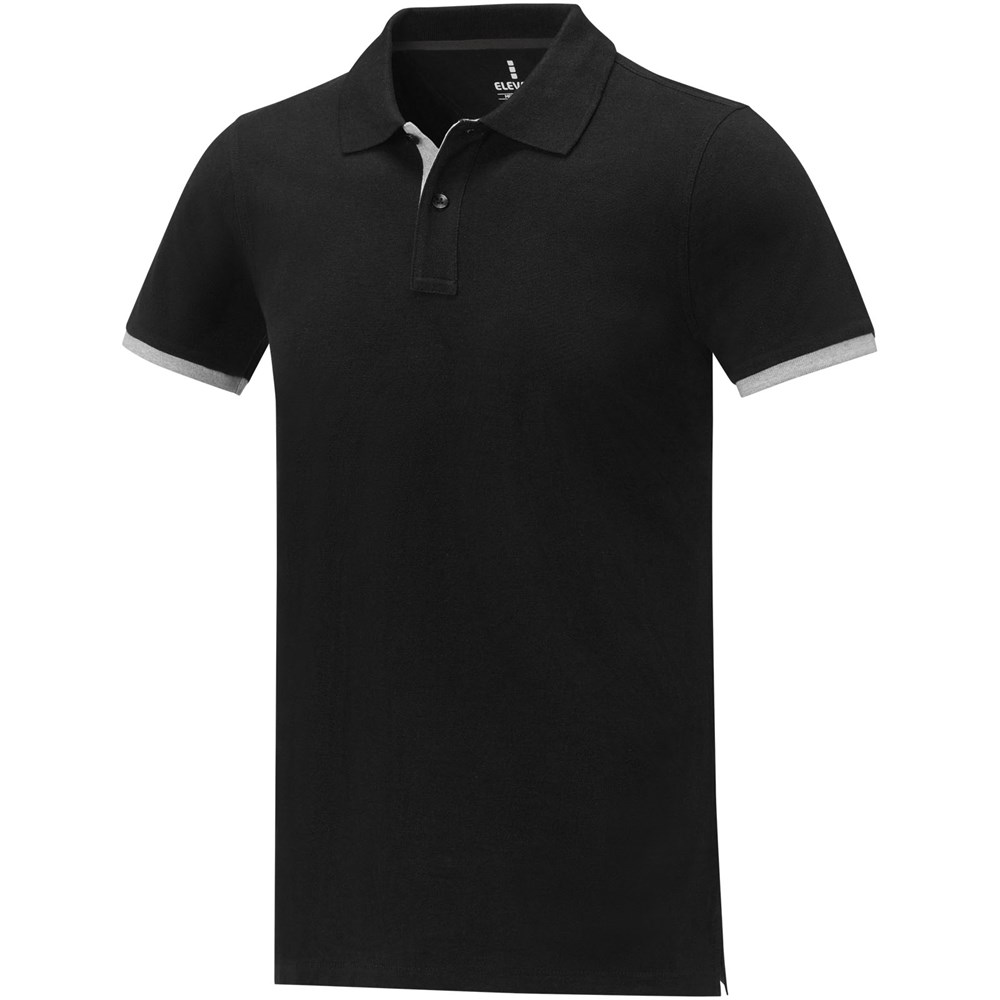 Polo Morgan manches courtes deux tons homme Noir