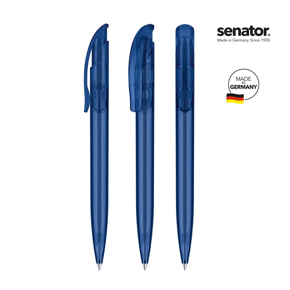 senator® Challenger Frosted  Druckkugelschreiber blau 2757