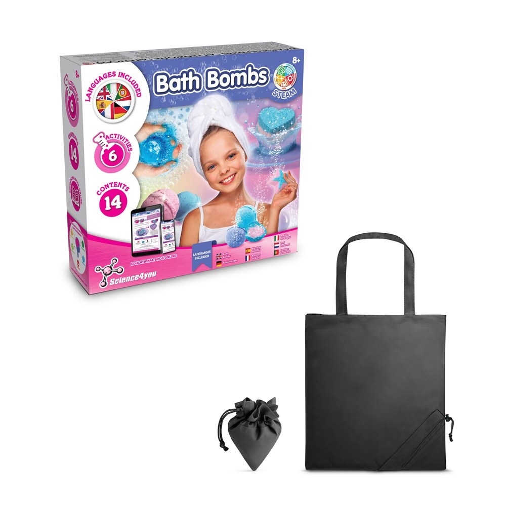 Bath Bombs Kit V Lernspiel lieferung inklusive einer faltbaren geschenktasche aus 190T schwarz