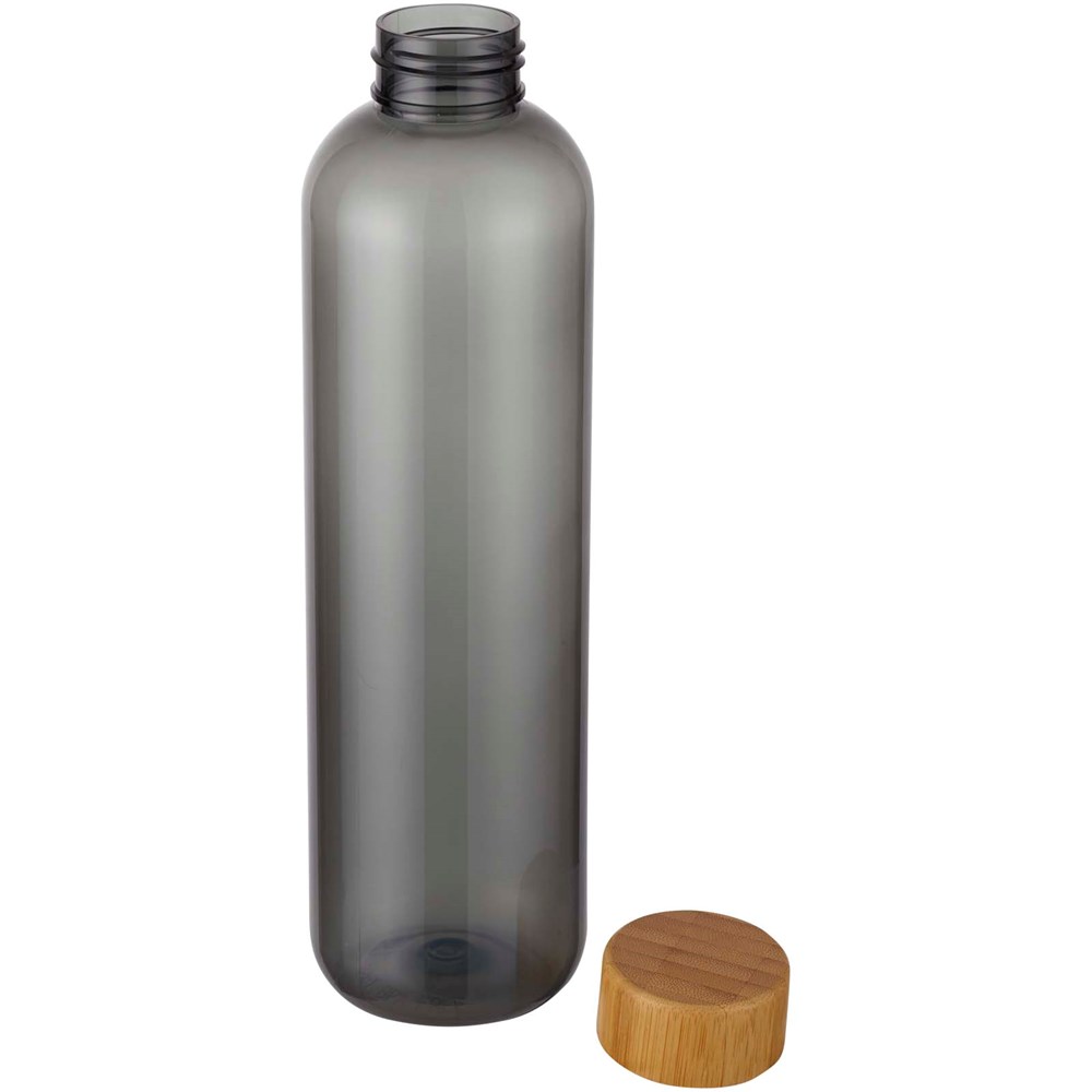 Bouteille d'eau Ziggs de 1 000 ml en plastique recyclé Charbon