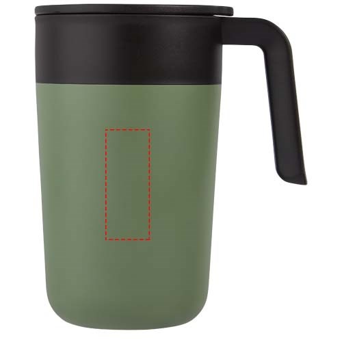 Tasse Nordia de 400 ml recyclée à double paroi Vert