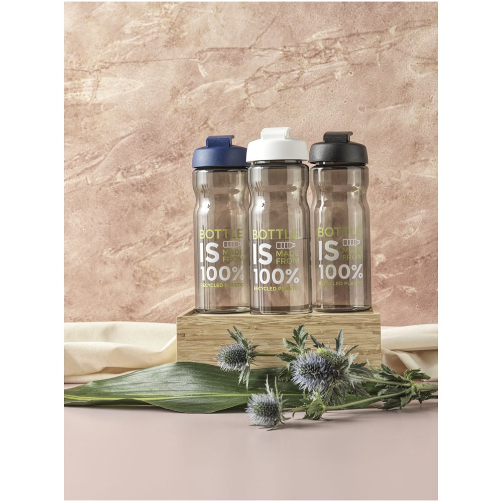 Bouteille de sport H2O Active® Eco Base de 650 ml avec couvercle à bec verseur bleu