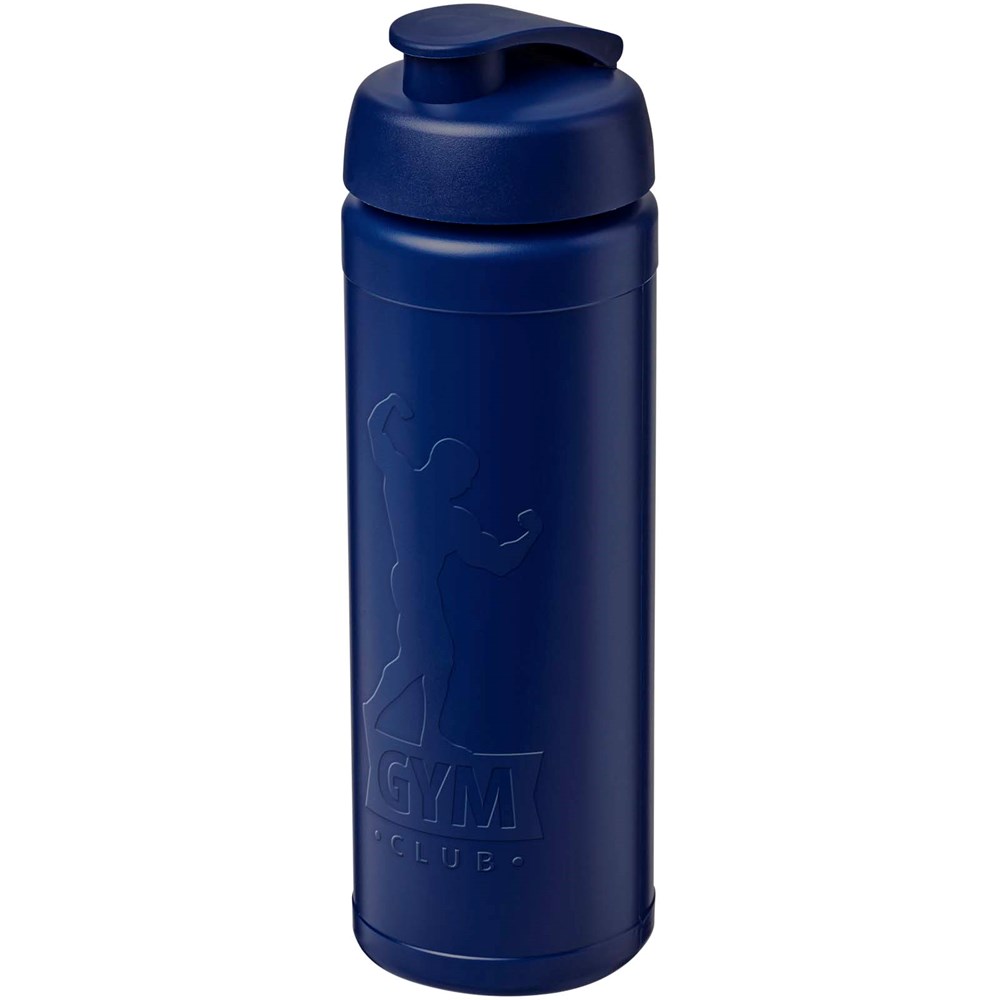 Bouteille de sport Baseline Rise de 750 ml recyclée avec couvercle rabattable Bleu, Bleu