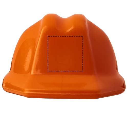 Kolt Schutzhelm Schlüsselanhänger aus recyceltem Material orange