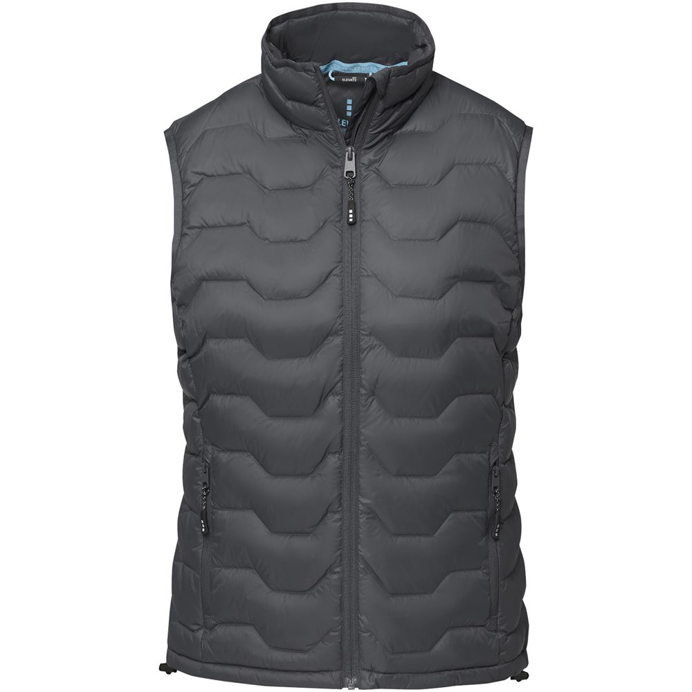 Bodywarmer duvet isotherme Epidote recyclé certifié GRS pour femme Gris storm