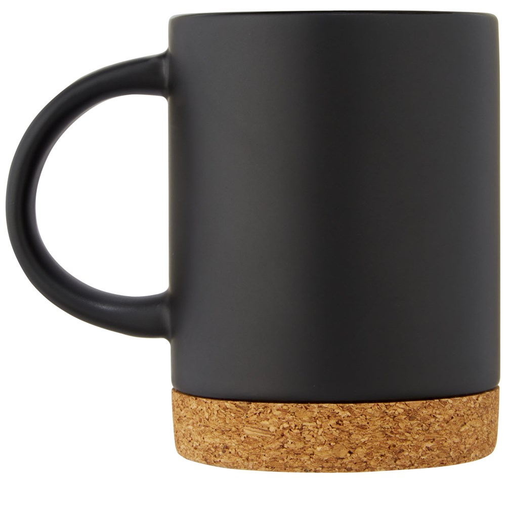 Tasse Neiva de 425 ml en céramique avec base en liège noir