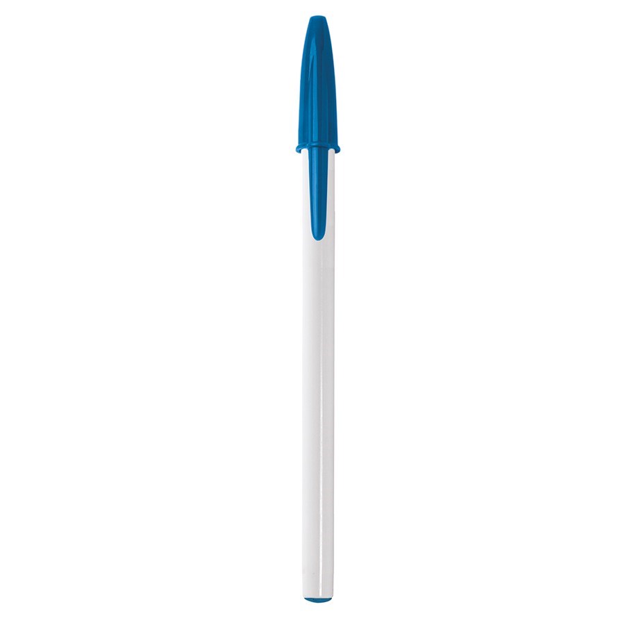 BIC® Style Kugelschreiber Weiss/ Blau/ Blaue Tinte