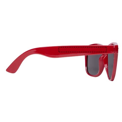 Lunettes de soleil Sun Ray en rPET rouge