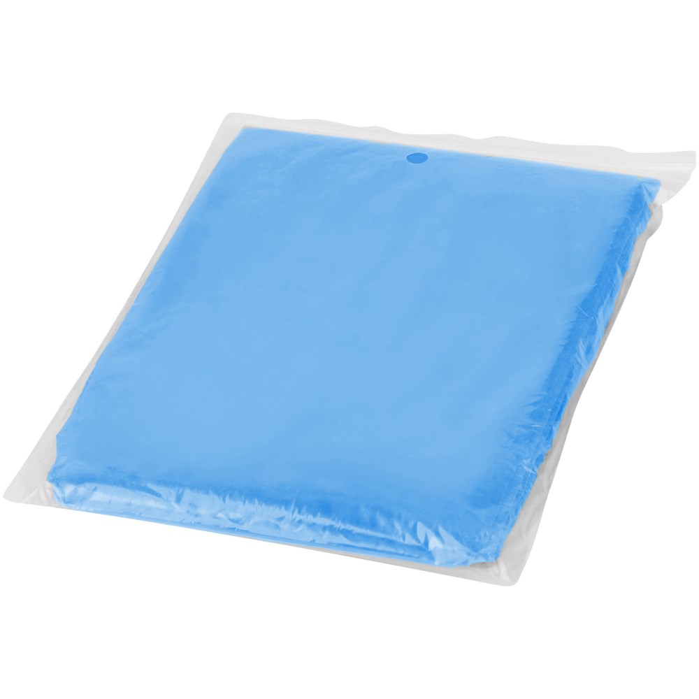 Poncho jetable pour la pluie avec pochette de rangement Ziva Bleu royal