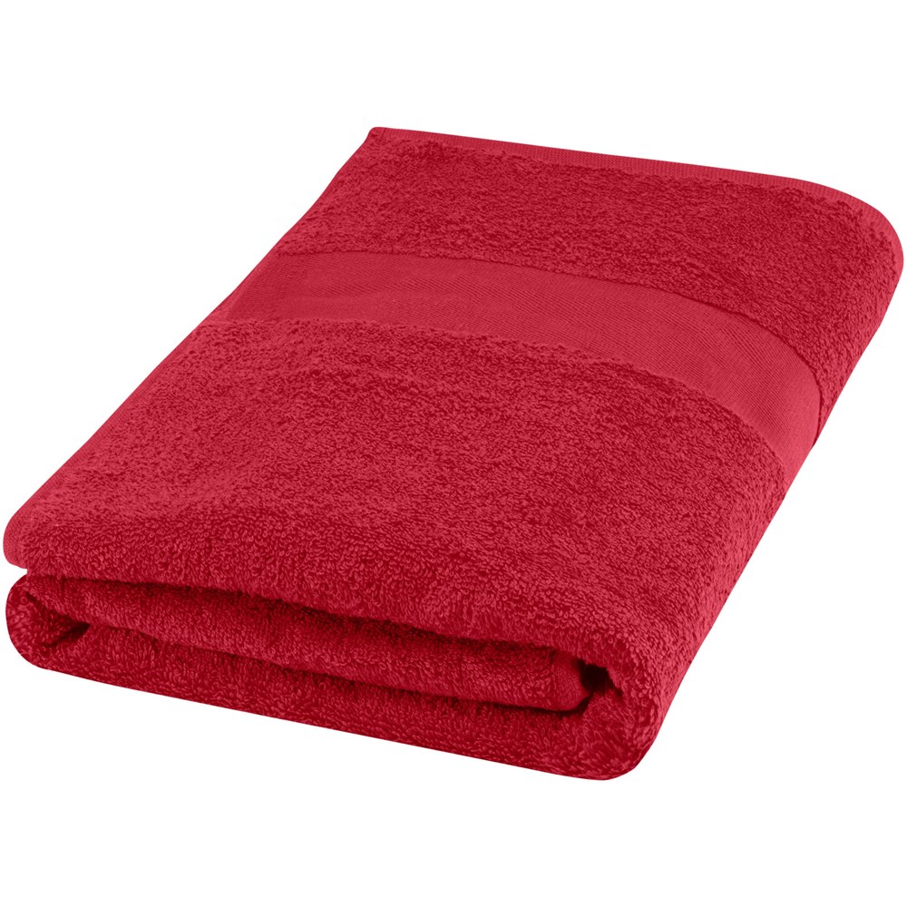 Serviette Amelia de 70 x 140 cm en coton de 450 g/m² rouge