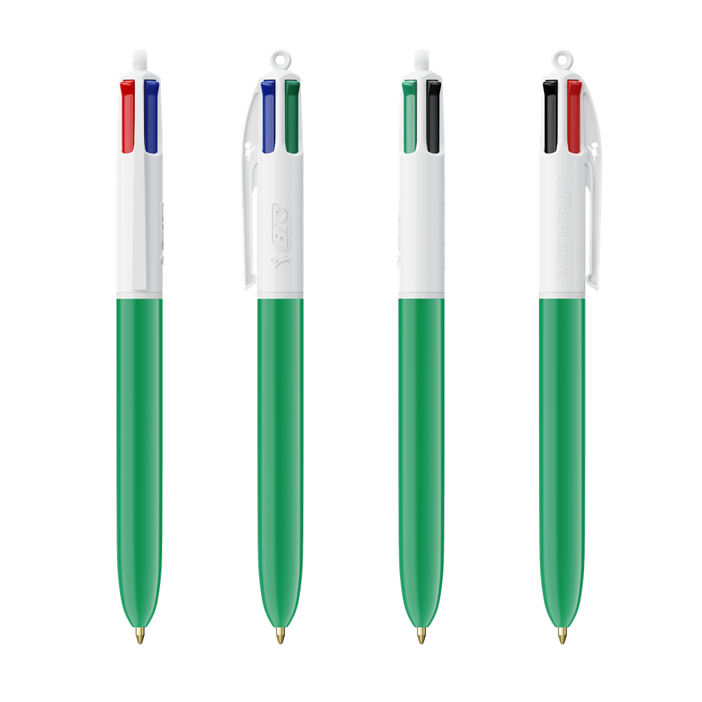 BIC® 4 Colours® Kugelschreiber weiss/grün