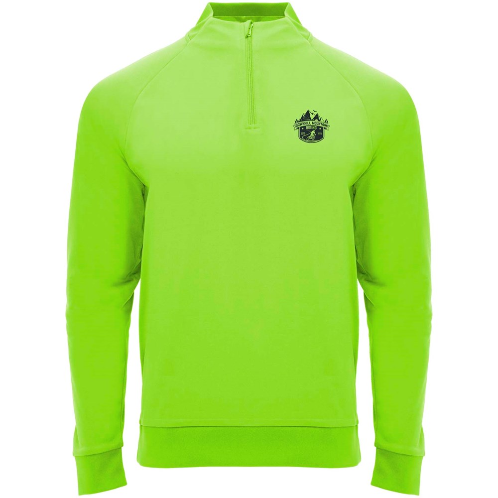 Epiro Half-Zip Sweatshirt Unisex Fluor Green