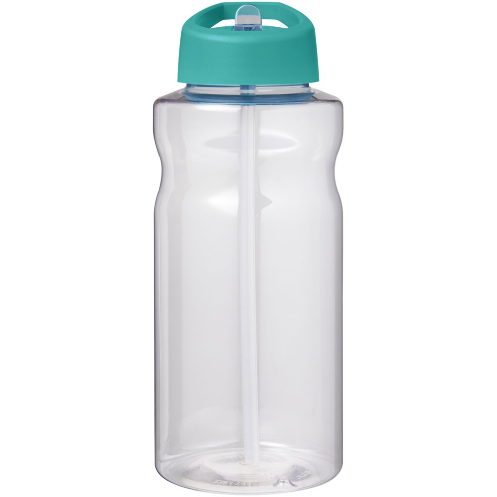 Bouteille de sport H2O Active® Big Base de 1 litre avec couvercle à bec verseur Vert eau