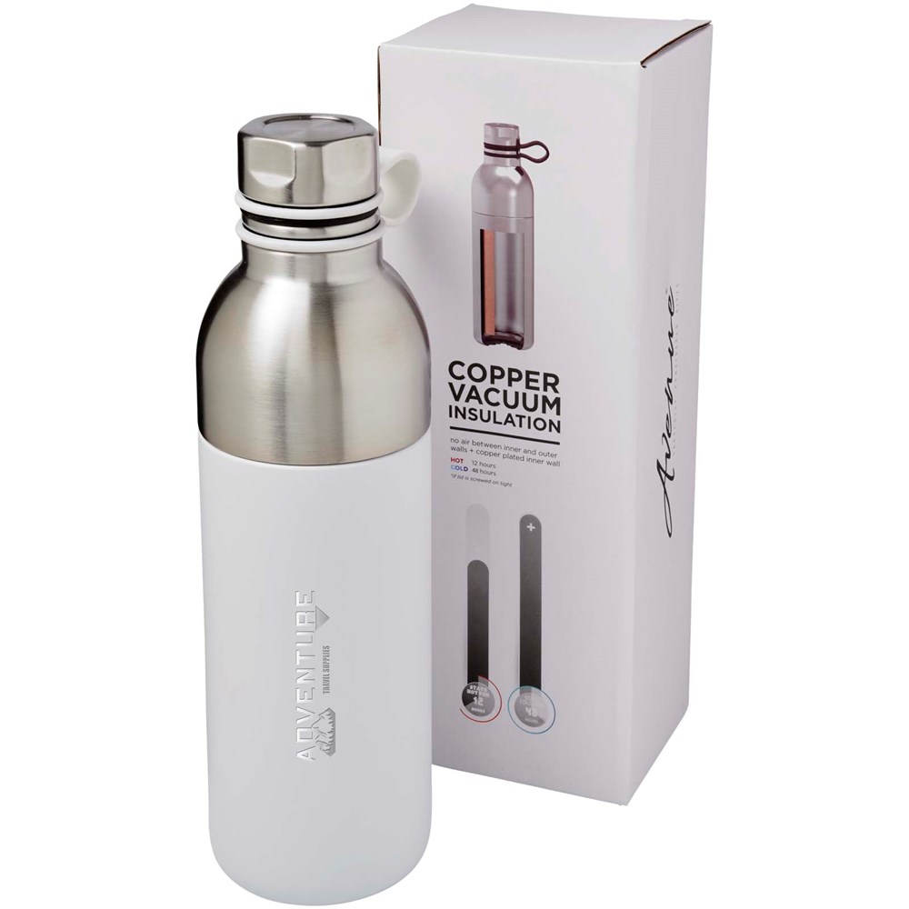 Koln 590 ml Kupfer-Vakuum Isolierflasche weiss