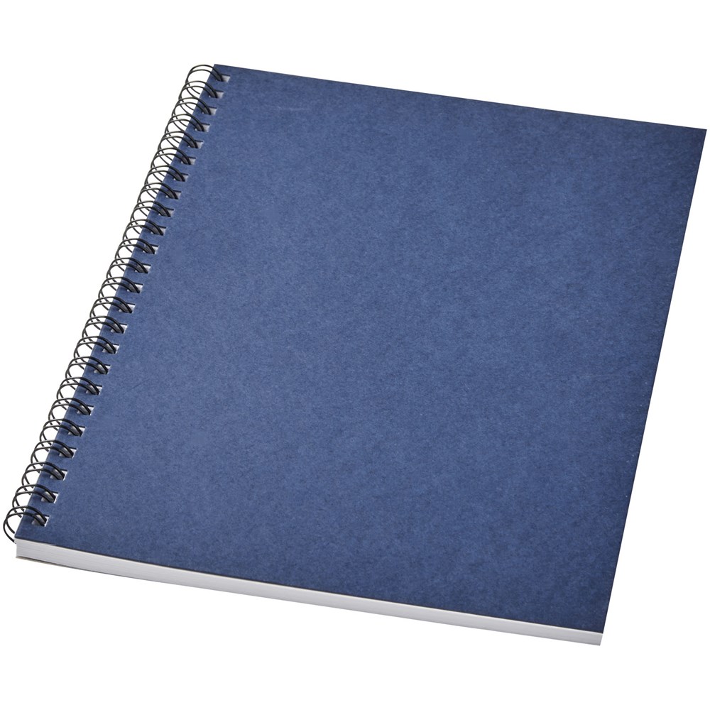 Carnet de notes spirales Desk-Mate® A5 coloré bleu foncé