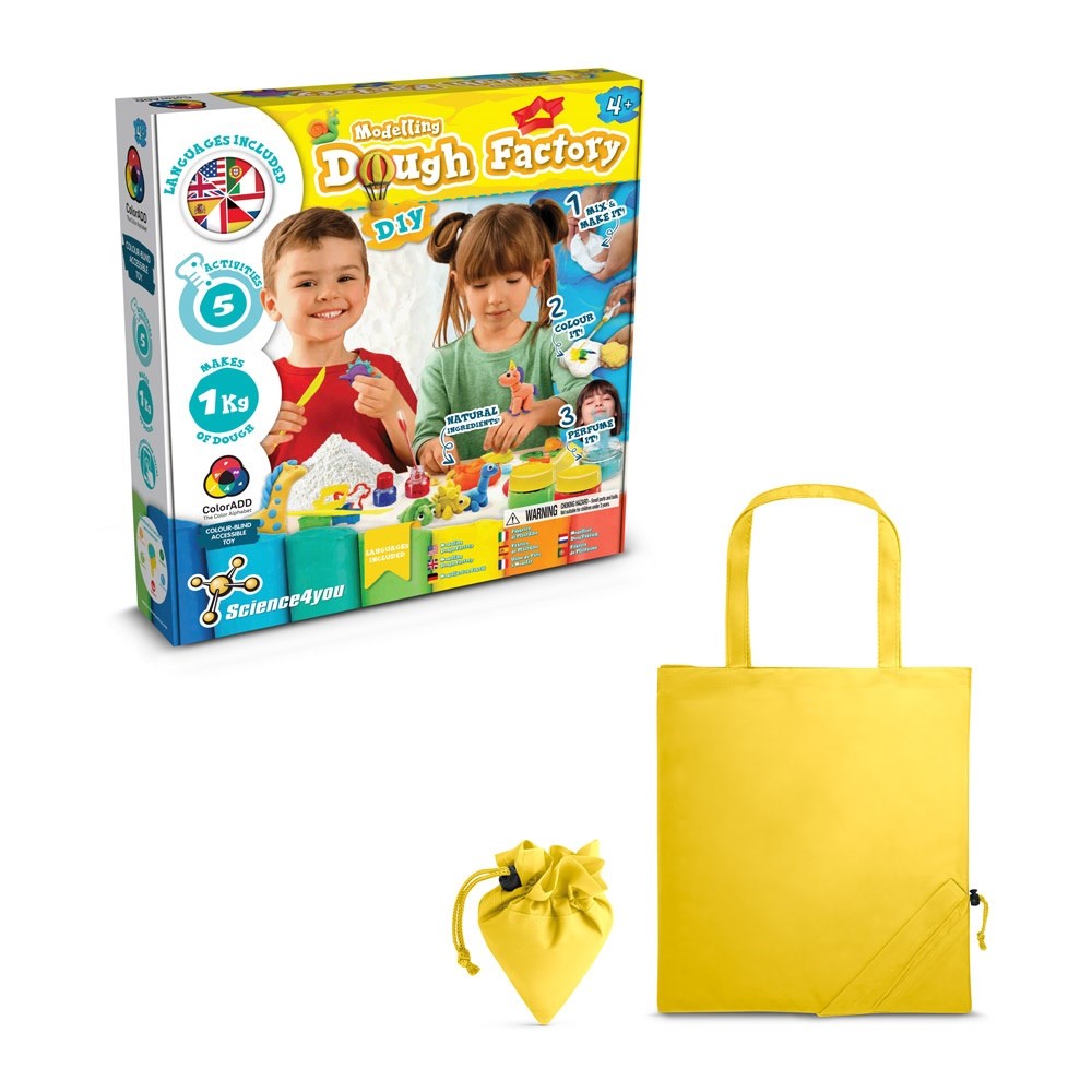 Modeling Dough Factory Kit II Lernspiel lieferung inklusive einer faltbaren geschenktasche aus 190T gelb